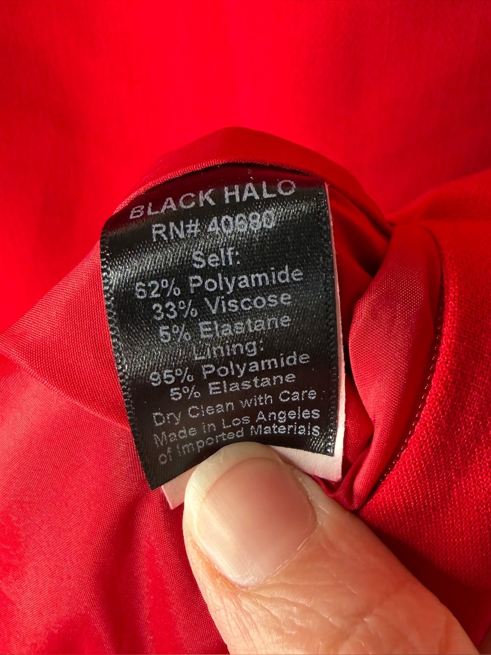 Black Halo Kacie Two Piece Maxi Dress Red Bonfire Women’s Size 10 Crop Top Skirt - Picture 10 of 11